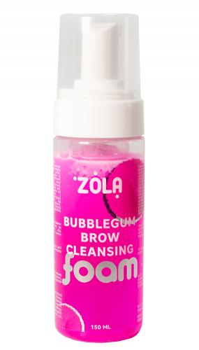 Піна для брів очищаюча рожева Bubblegum Brow Cleansing ZOLA, 150 мл 2893 фото