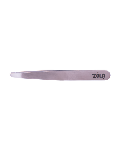 Пінцет професійний для брів SILVER ZOLA (скошений) 2895 фото