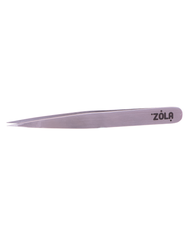 Пінцет професійний для брів SILVER ZOLA (точковий) 2896 фото