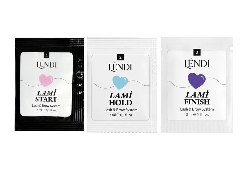 Набір складів для ламінування вій та брів у саше "Lami Like" Lendi 4241 фото