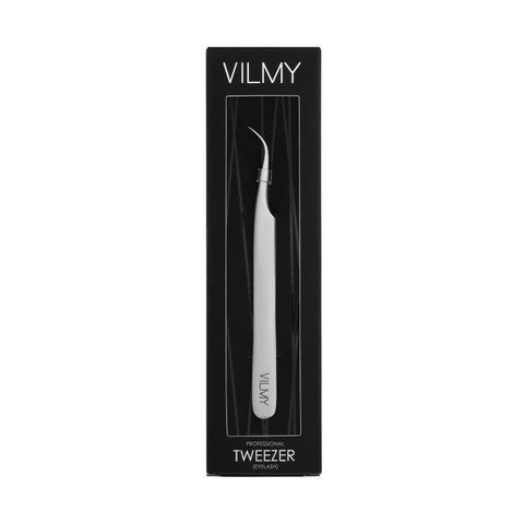 Професійний пінцет для нарощування вій VILMY (дельфін) D-40 0854 фото