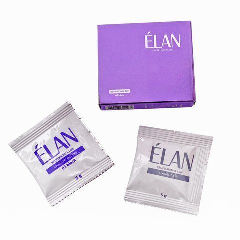Гель-фарба для брів &Eacute;LAN (з окисником), 5 мл 3421 фото