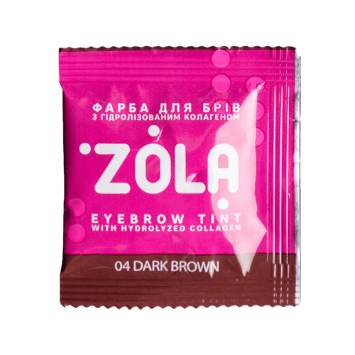 Набір фарб для брів з коллагеном у саше Eyebrow Tint With Collagen (з окисниками) ZOLA (5 кольорів) 2845 фото