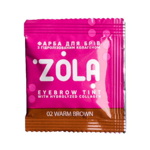 Набір фарб для брів з коллагеном у саше Eyebrow Tint With Collagen (з окисниками) ZOLA (5 кольорів) 2845 фото