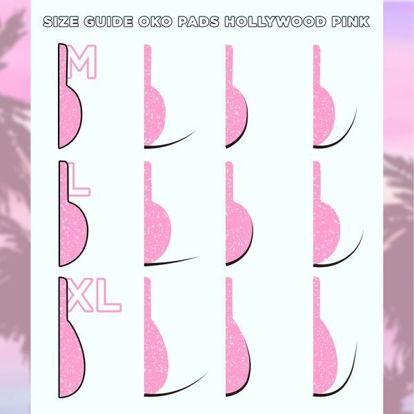Валики для ламінування вій OKO Hollywood Pink (набір, 3 пари) 3150 фото