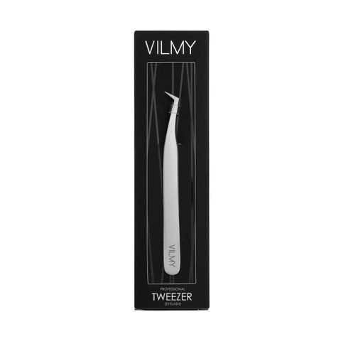 Професійний пінцет для нарощування вій VILMY (топорик) T-60 0862 фото
