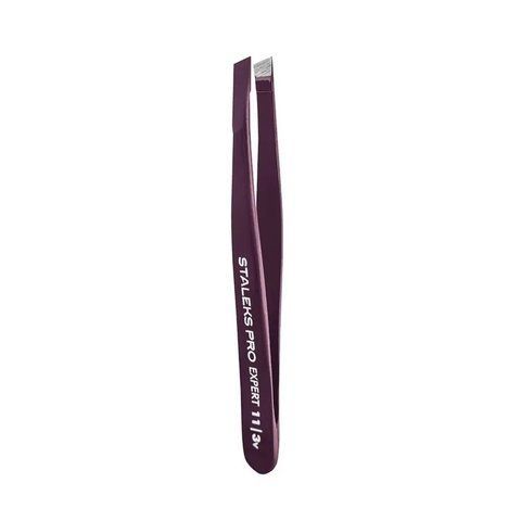 Пінцет для брів STALEKS PRO EXPERT 11 TYPE 3 Violet 1939 фото