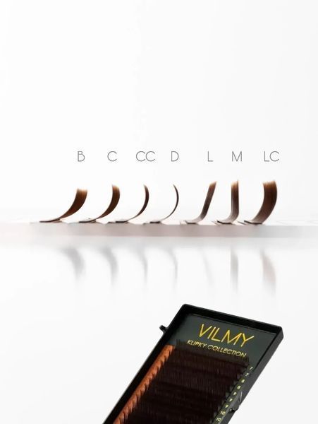 Коричневі вії (Chocolate) VILMY "KLIPKY" (одна довжина) 4431 фото