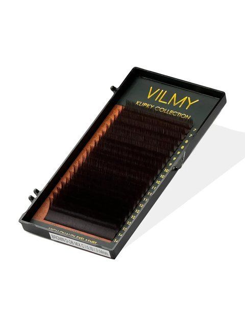 Коричневі вії (Chocolate) VILMY "KLIPKY" (одна довжина) 4431 фото