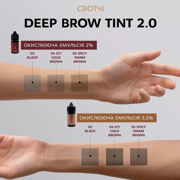 Фарба для брів "Deep Brow Tint 2.0" Elan, 20 мл 3402 фото