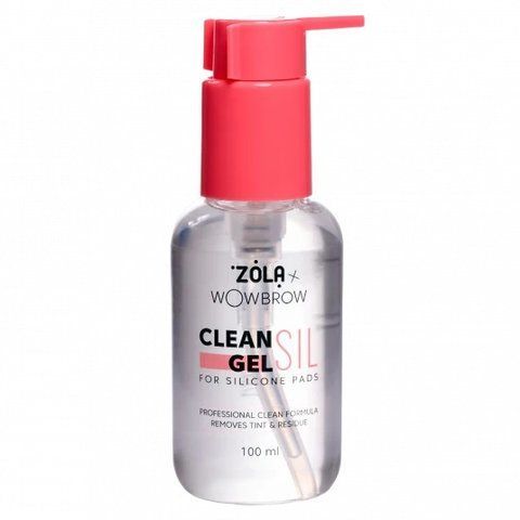 Засіб для очищення валиків для ламінації вій CLEAN SIL GEL ZOLA x WowBrow, 100 мл 4553 фото