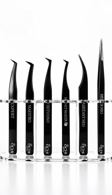 Пінцет для вій MONEYMAKER (BLACK SERIES) Oh OCHI 4654 фото